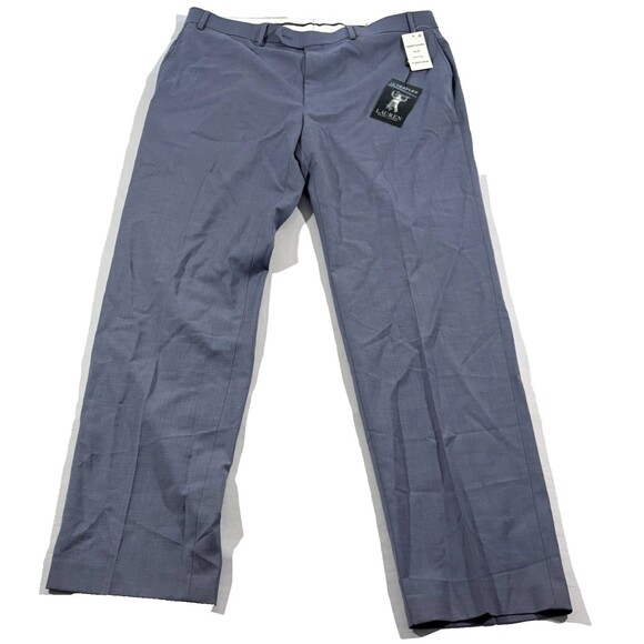 Lauren Ralph Lauren Other - Lauren Ralph Lauren Blue Classic Wool UltraFlex Flat Front Pants Sz 36 x 32 NWT